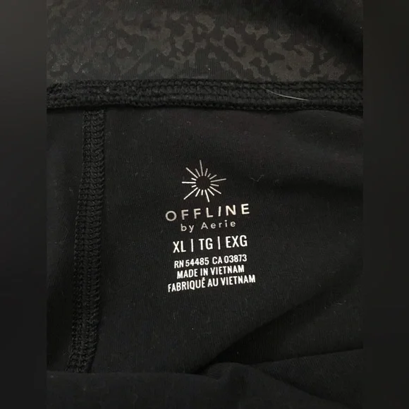 Offline aerie black crackle leggings XL - Picture 5 of 5